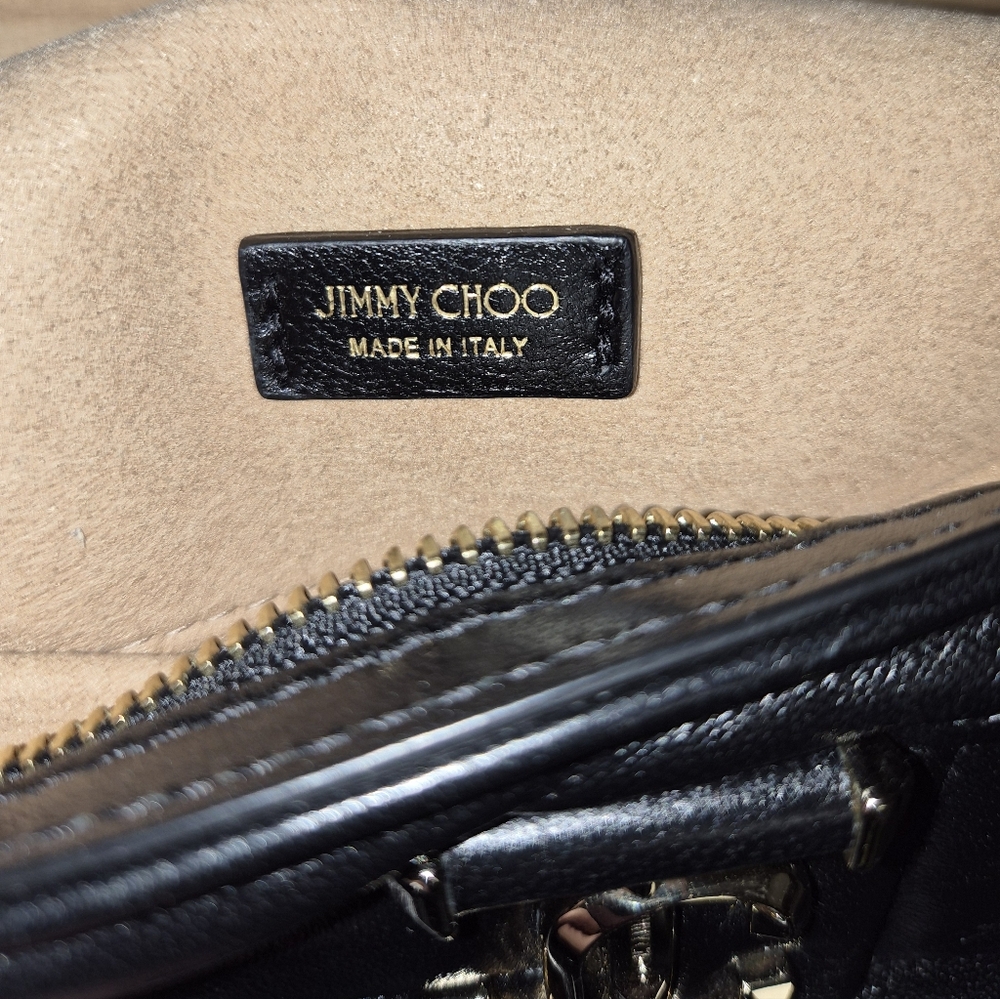 Jimmy Choo Black Quilted Leather Shoulder Bag - Picture 5 of 5